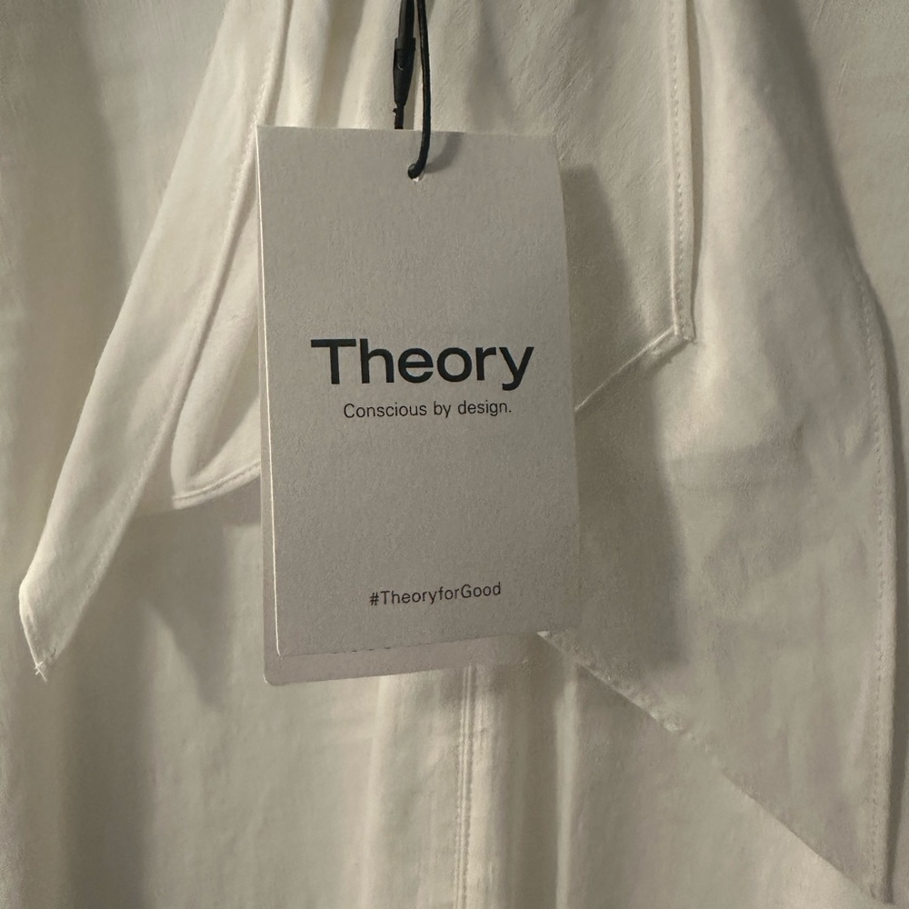 Theory Cream Sleeveless Tiered Maxi Dress - Picture 6 of 6